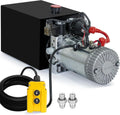 DC HOUSE 12V Hydraulic Pump Double Acting 6 Quart - Dump Trailer Power