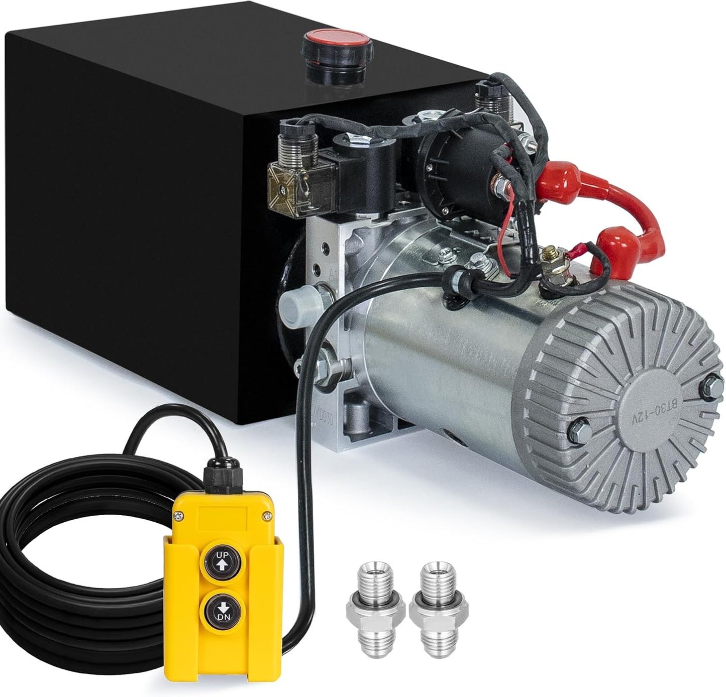 DC HOUSE 12V Hydraulic Pump for Dump Trailers and More