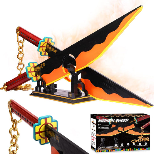 Jorumo Sword Building Set - 82in Double Blade Tengen Uzui Sword
