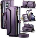 Crossbody Wallet Case for Samsung Galaxy Z Fold 5 - RFID Wallet Case
