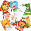 Mini Christmas Spiral Notepad Set 24 pcs - Pocket Holiday Notebooks