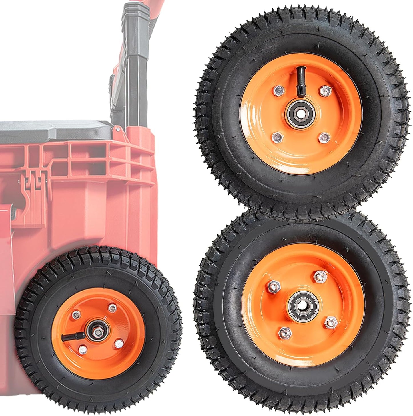2Pcs Packout Wheels for Milwaukee Rolling Tool Box - Durable Upgrade