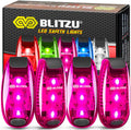 BLITZU 4 Pack LED Safety Lights Gear for Kids & Adults - Slim, Bright