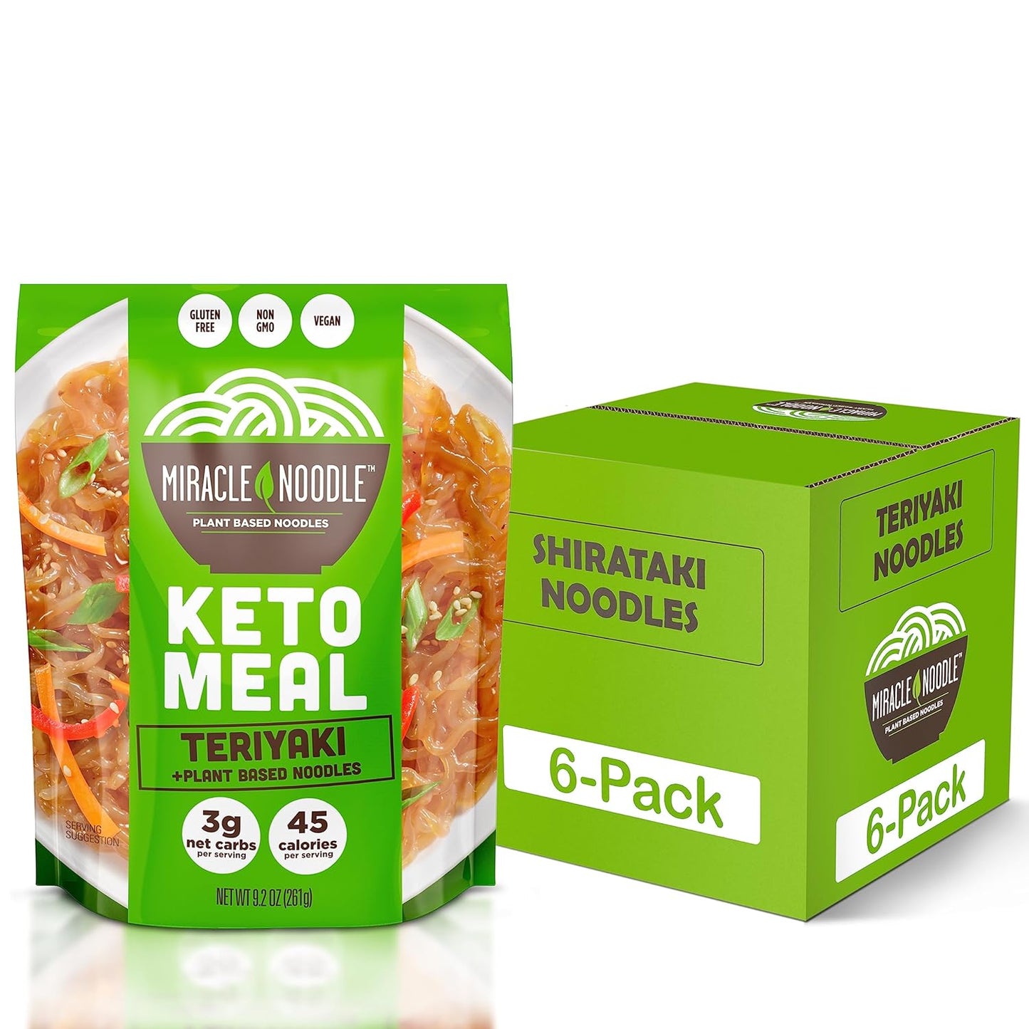 Miracle Noodle Teriyaki Shirataki Noodles - Vegan & Low Calorie