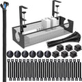 Under Desk Cable Management Tray with 189-Piece Kit - No Drill