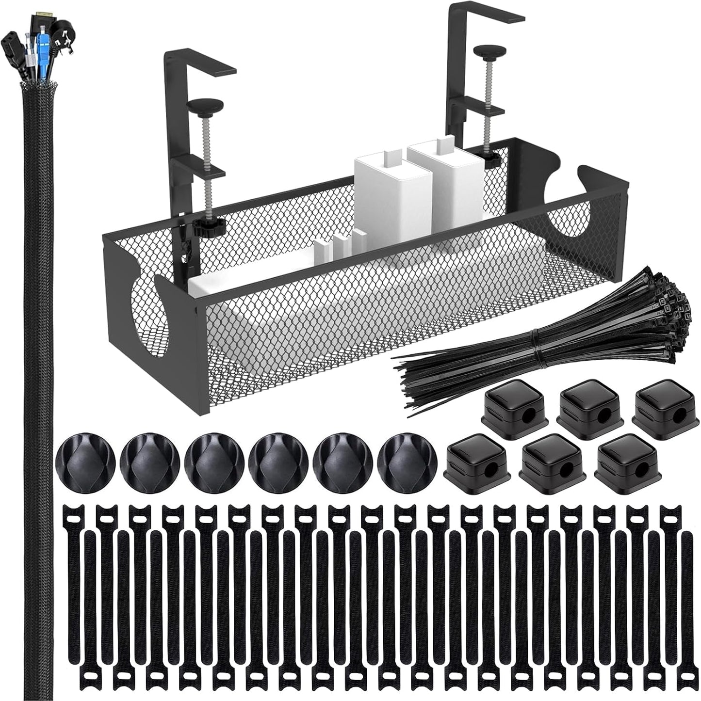 ENGYNC Cable Management Tray Set - Organize Wires Hassle-Free!