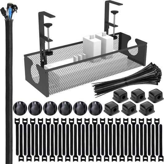 ENGYNC Cable Management Tray Set - Organize Wires Hassle-Free!