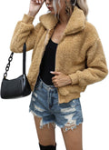 AKEWEI Women's Short Faux Fur Coat for Stylish Winter Wear