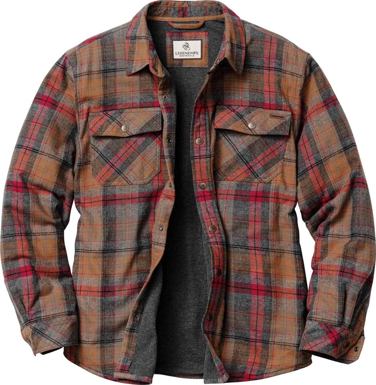 Legendary Whitetails Men's Thermal Lined Shirt Jacket for Comfort