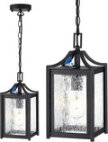 Outdoor Pendant Lights Dusk to Dawn Porch Chandelier - Auto Sensor