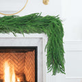 Norfolk Pine Garland 2 Pcs 9 ft - Real Touch Dense Greenery