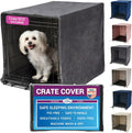 Pet Dreams Dog Crate Cover - Breathable Kennel Topper 42in