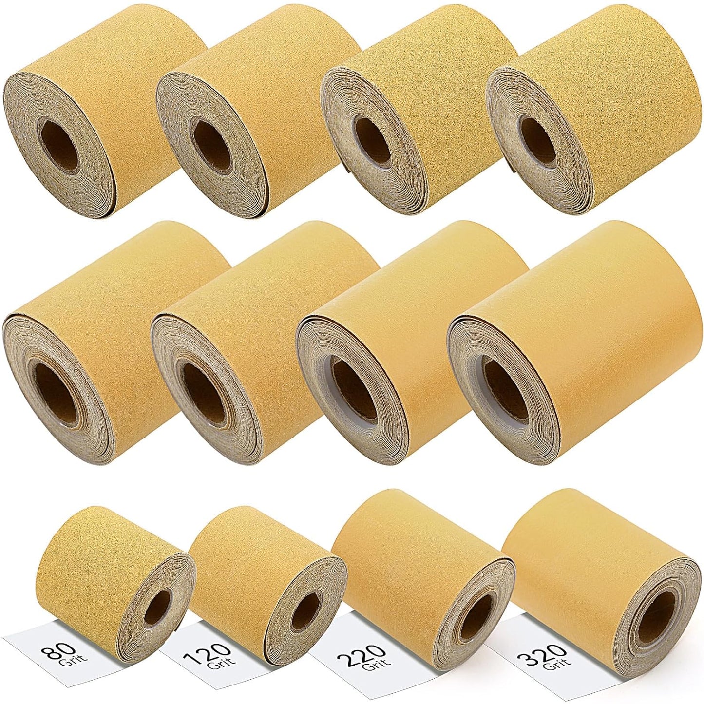 40 Yards of Multi-Grit PSA Continuous Sandpaper Roll Kit
