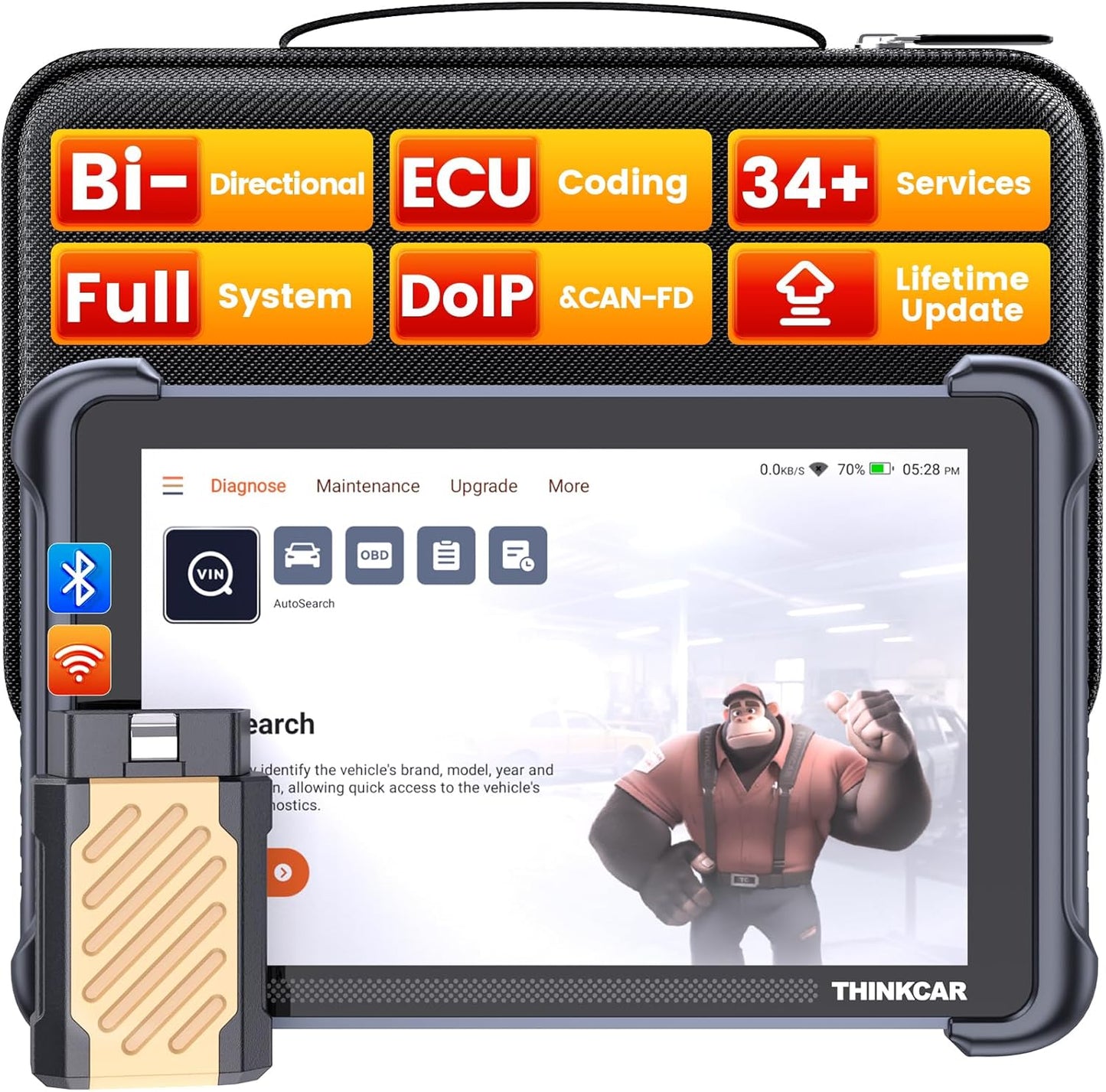 THINKCAR THINKSCAN 689BT Bidirectional Scan Tool for All Systems