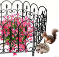 Decorative Garden Fence 5 Panels 32in H x 10ft L - No Dig Dog Barrier