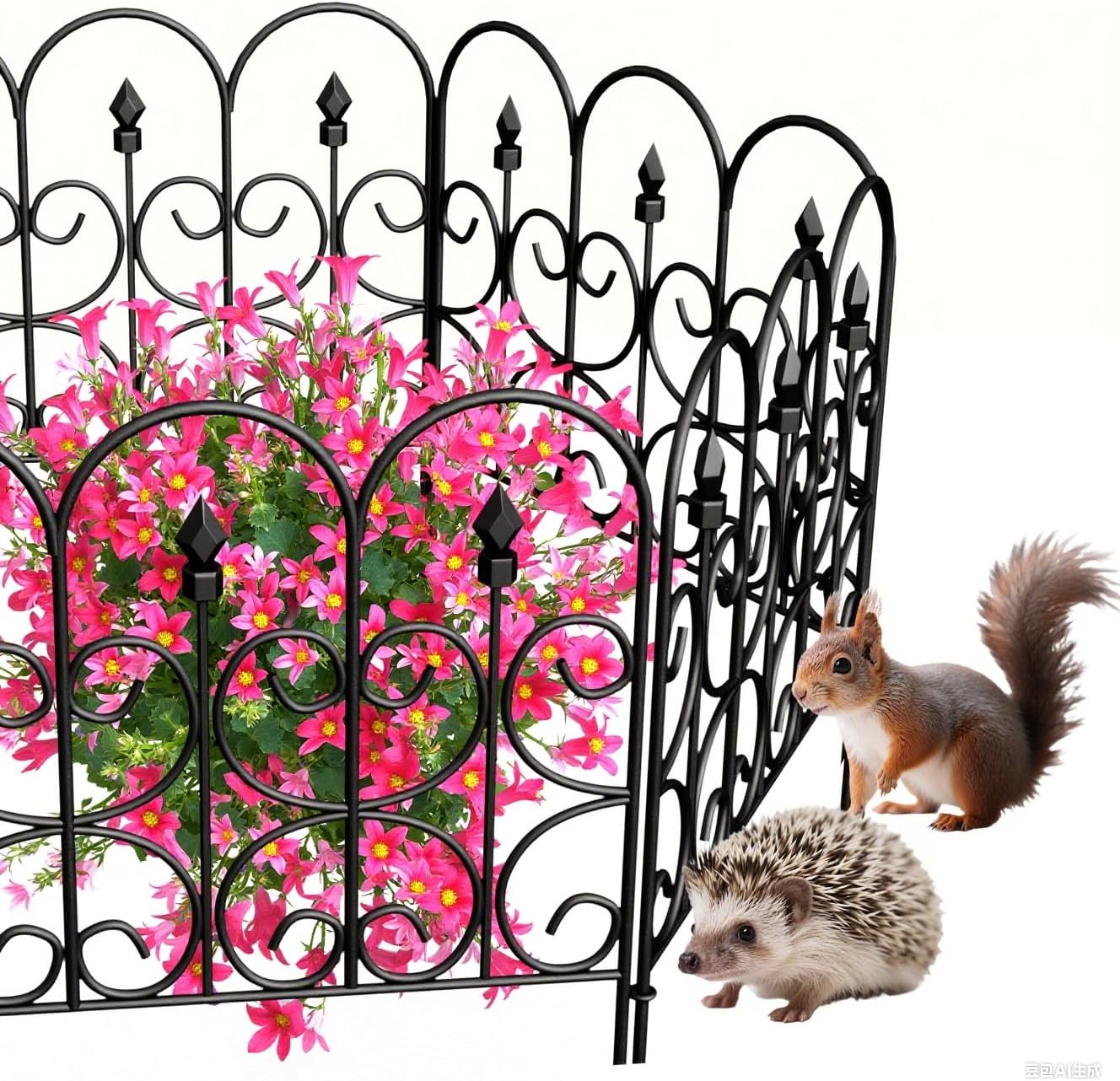 Decorative Garden Fences for Dogs - Rustproof Metal Panels