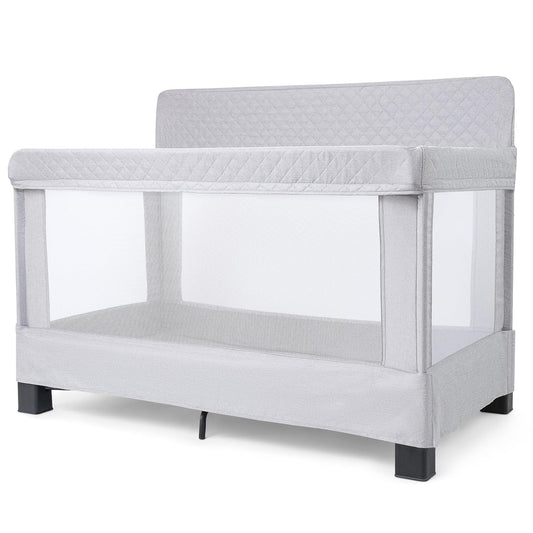 Baby Delight Horizon Crib: Breathable Mesh Walls, Tool-Free Assembly