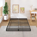 4 Inch Full Size Bed Frame No Box Spring Needed - Heavy Duty Metal