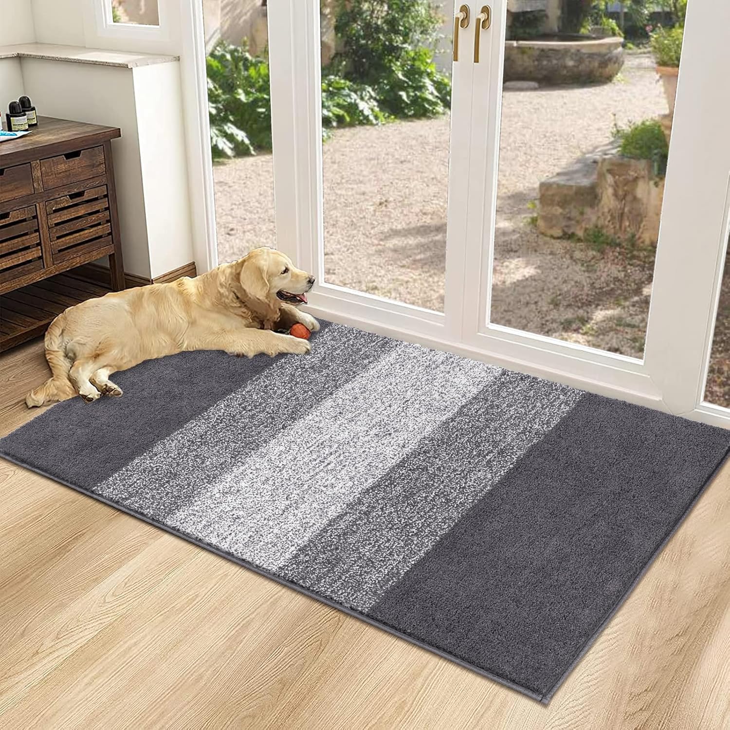 Vaukki Indoor Doormat Entryway Mat for Mud and Water Absorption