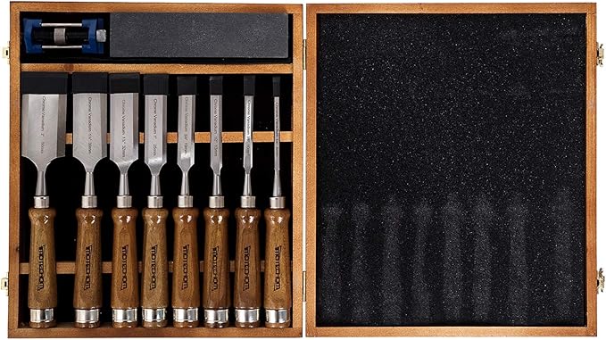 IMOTECHOM Woodworking Chisel Set with Razor Sharp Blades