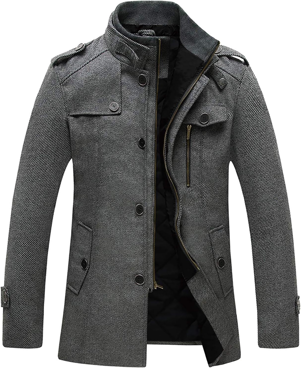 Wantdo Men's Wool Blend Jacket for Stylish Winter Protection