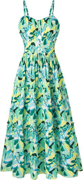 GRACE KARIN Women's Summer Floral Dress for Beach Vacations