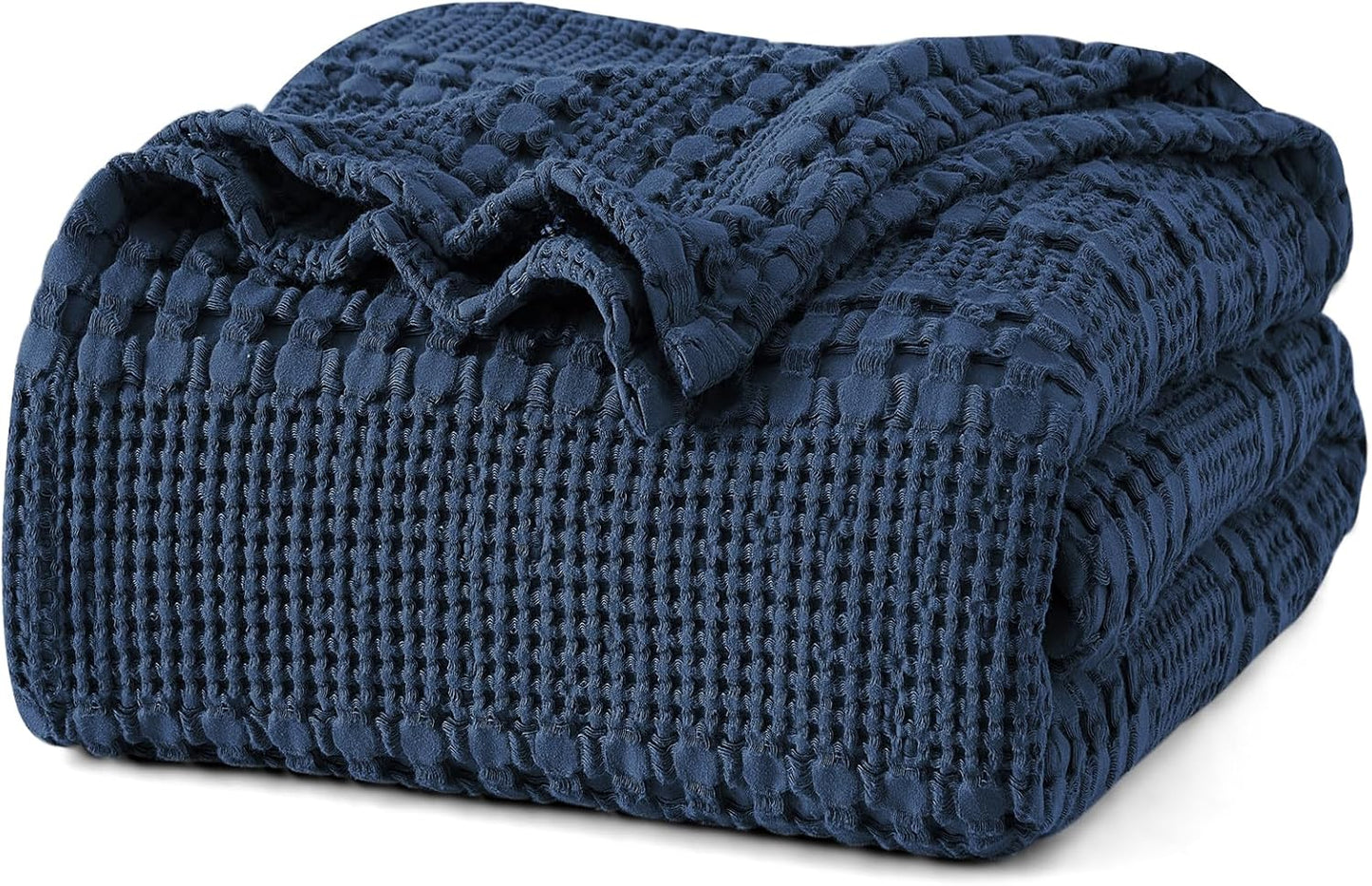 PHF 100% Cotton Waffle Weave Blanket King Size for Cozy Comfort