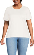 Women's Relaxed Supima Cotton Crew Neck T-Shirt - Comfortable Fit