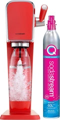 SodaStream Art Sparkling Water Maker in Mandarin Red - Effortless Fizz