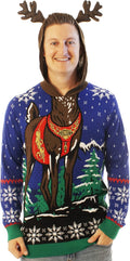 Ugly Christmas Party Knitted Sweater for Men and Women - Reindeer