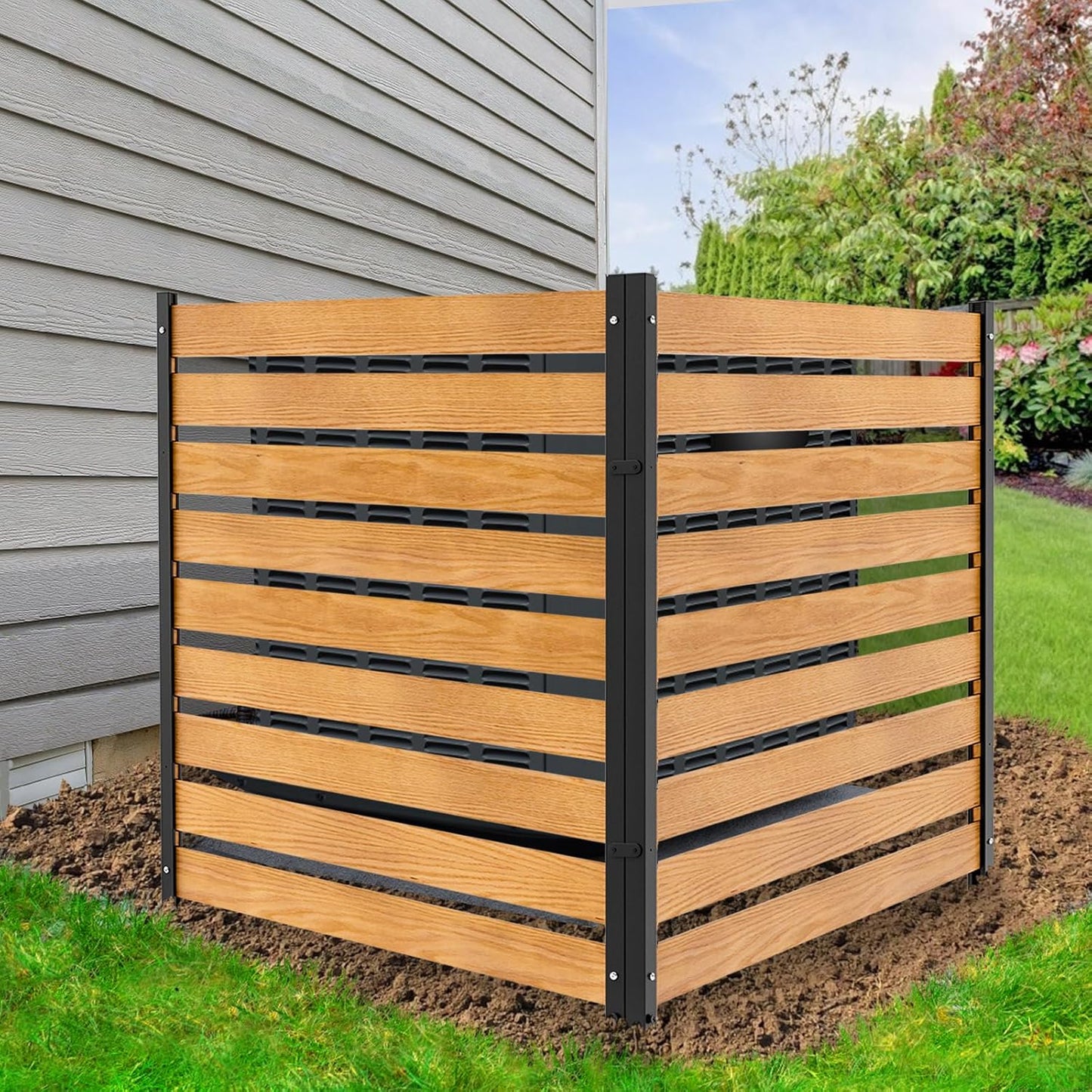 Privacy Panels with Metal Stakes - Enhance Outdoor Spaces