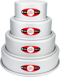 Fat Daddio's Anodized 4-Tier Round Cake Pan Set - Even Baking