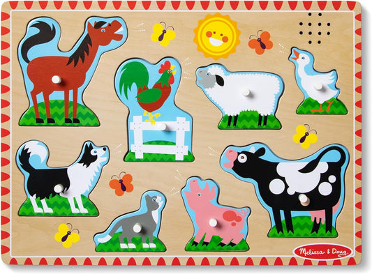 Interactive Farm Animals Sound Puzzle
