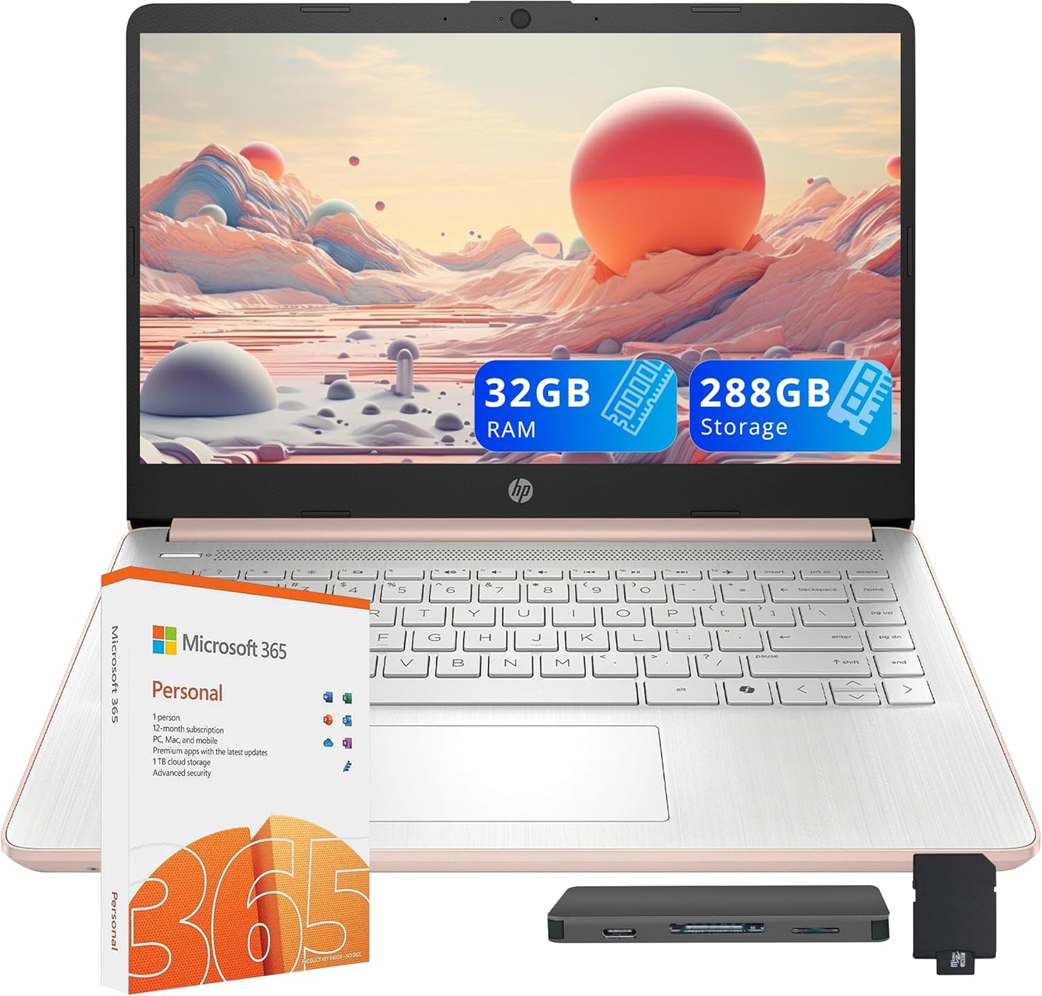 HP Flagship 14 HD Student Business Laptop with 32GB RAM