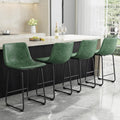 Bar Stools Set of 4 26in PU Leather Counter Height Stools - Modern