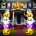 8 FT Cute Halloween Pumpkin Archway Inflatable - Bright LED Decor