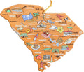 South Carolina State Shaped Cutting Board and Charcuterie Platter