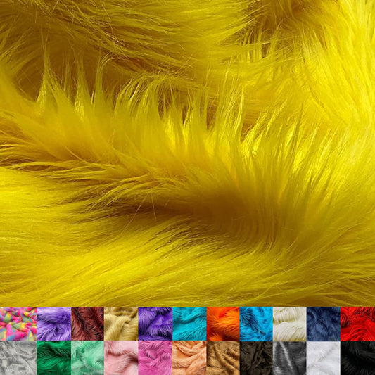Ice Fabrics Faux Fur Fabric - Super Soft Shaggy Mohair for DIY