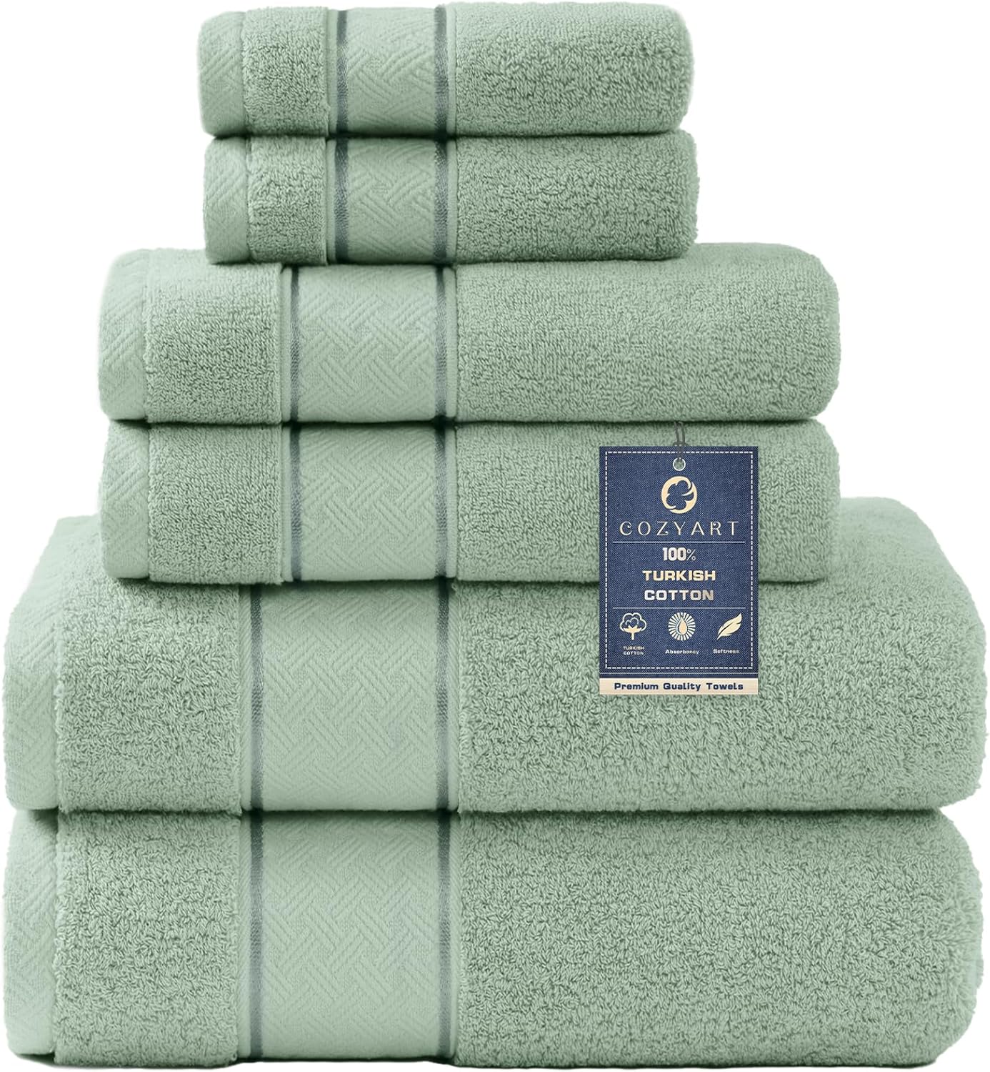Luxury 100% Turkish Cotton Towel Set for Ultimate Comfort