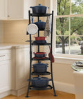 KES 264 Lbs Capacity Freestanding Pot Rack, 6-Tier Cookware Tower