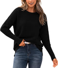 Fall Sweaters for Women 2025 Casual Long Sleeve Sweater - Soft Ribbed