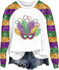 Mardi Gras Funny Mask Sweater - 2025 Carnival Chic!