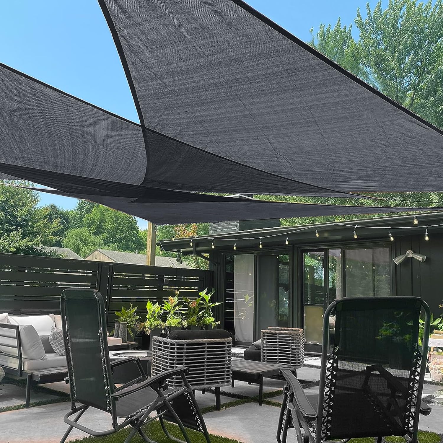 LOVE STORY Custom Size Graphite Grey Sun Shade Sail for Outdoors
