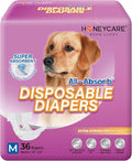 HONEY CARE All-Absorb Disposable Dog Diapers M Size - Super Absorbent
