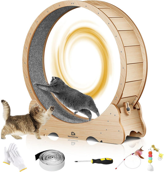 48 in Cat Wheel for Large Cats - Indoor Exercise Treadmill