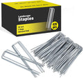 6 in 11 Gauge U-Shaped Galvanized Garden Stakes - 420pcs for Sod