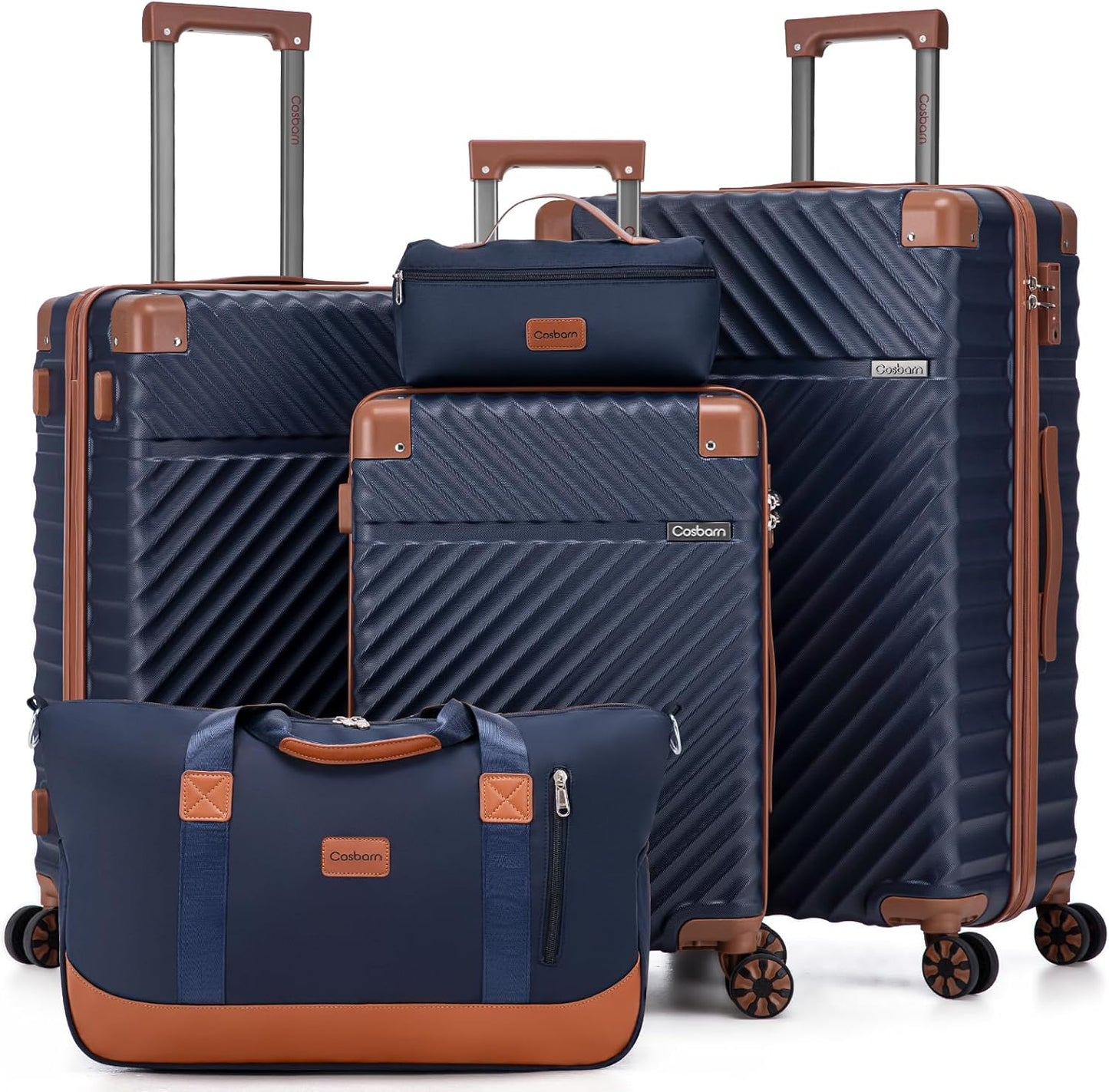 Cosbarn Luggage Sets 5 Piece with TSA Lock for Travel