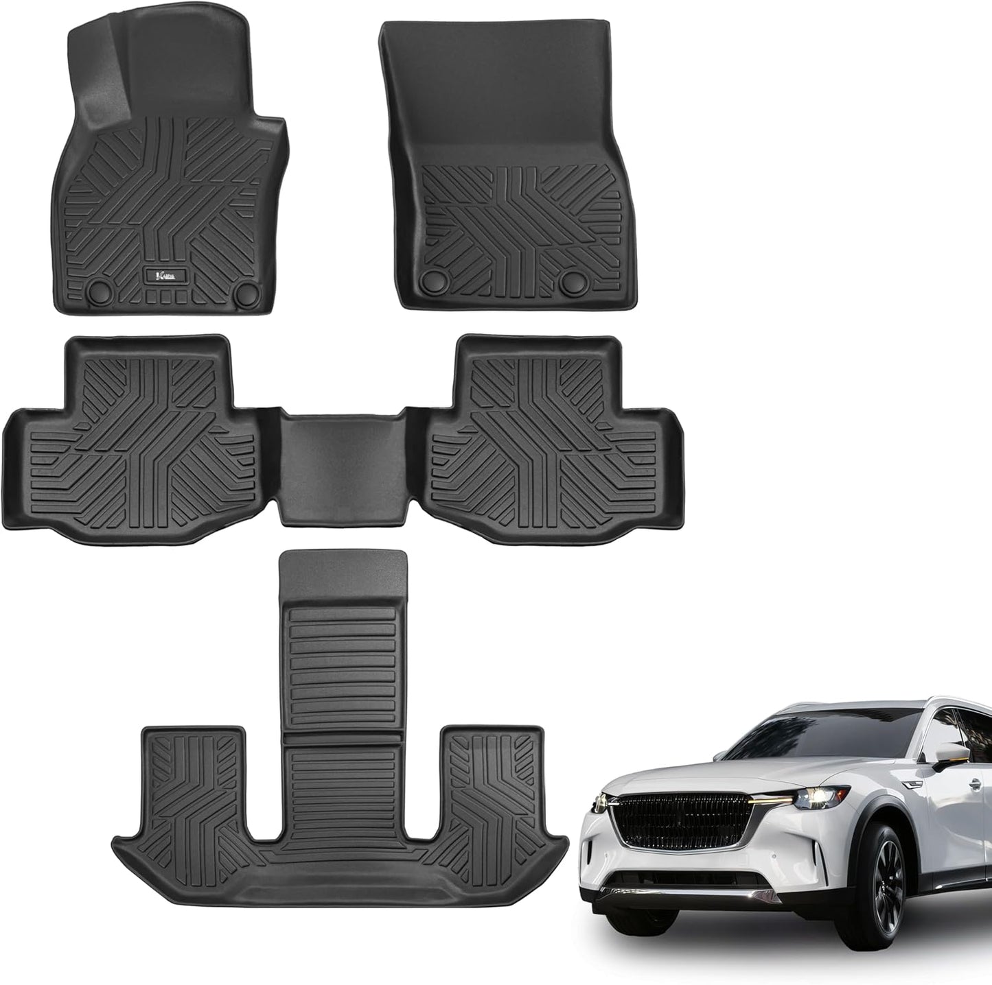 KARPAL Floor Mats for 2024-2026 Mazda CX90 & CX90 PHEV
