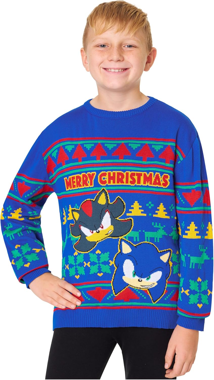 Sonic The Hedgehog Christmas Sweater for Kids - Festive Fun