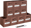 11 Inch Storage Cube Storage Bin Set of 10 - Foldable Fabric